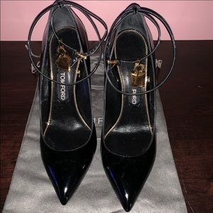 Black patent leather Tom Ford heels